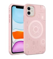 Apple iPhone 11 Kılıf Zore Wireless Şarj Özellikli Desenli Hot Kılıf (Rose)