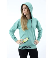 Toontoy Kız Çocuk Baskılı Sweatshirt (Yeşil)