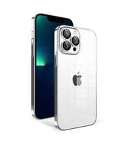 iPhone 13 Pro Max Kılıf Garaj Kenarları Renkli Kamera Korumalı (Gümüş)