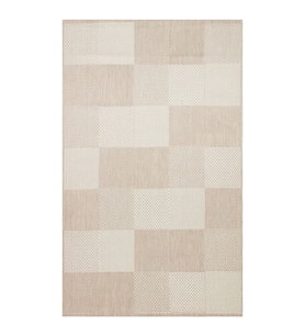 Mono 01 Beıge Kaymaz Tabanlı Kilim (Antrasit-Bej-Geçişli)