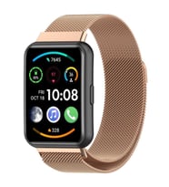 Huawei Watch Fit 2 Kordon Milano Loop Metal Kordon (Rose)