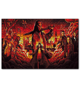 Cakapuzzle  Hellboy ve Cehennem Tebası  Puzzle Yapboz MDF (Ahşap) (255 Parça)