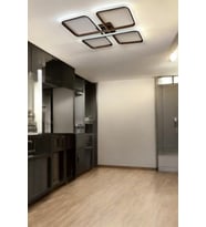 Specula Kahverengi Beyaz Ledli Modern Tasarım Yemek Masası Üstü - Mutfak - Salon Led Avize (Kahverengi)
