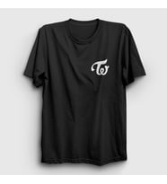 Presmono Unisex Sarı Logo K-Pop Twice T-Shirt 280350tt (Siyah)