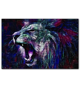 Cakapuzzle  Kükreyen Aslan  Puzzle Yapboz MDF (Ahşap) (500 Parça)
