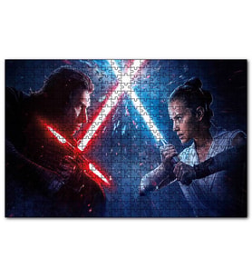 Cakapuzzle  Starwars Rey Vs Kylo Ren  Puzzle Yapboz MDF (Ahşap) (1000 Parça)