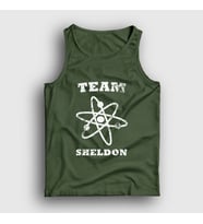 Presmono Unisex Sarı Team Sheldon The Big Bang Theory Atlet 181588tt (Haki)