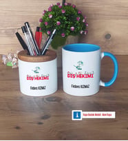 Diş Hekimi Kalemlik, Kupa Bardak T Kişiye Özel Hediye (Model 7)