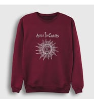 Presmono Unisex Beyaz Gray Alice In Chains Sweatshirt 7635tt (Bordo)