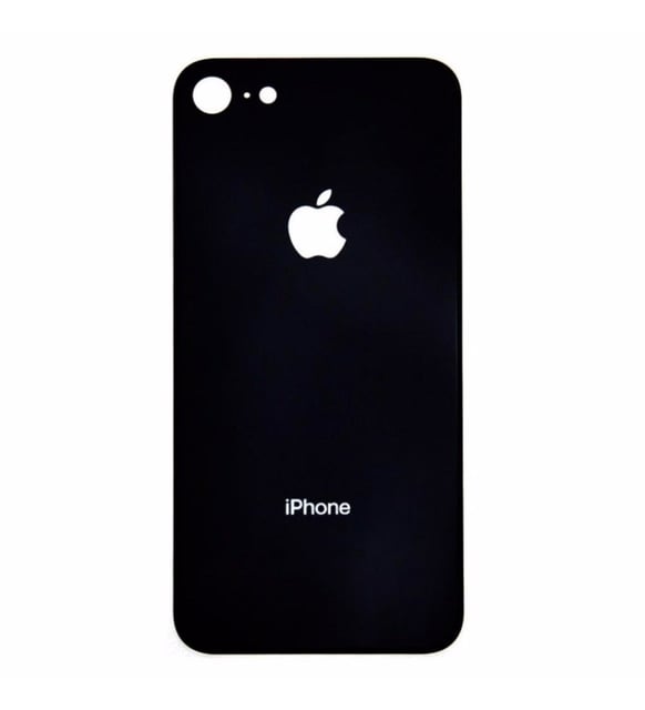 Apple iPhone 8 Arka Kapak Cam Orjinal Kalite (Siyah)