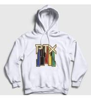 Presmono Unisex Gri Vintage Pentatonix Kapüşonlu Sweatshirt 75851tt (Beyaz)