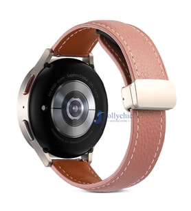 Haylou Solar LS05 22mm Kordon Magnetli PU Deri Kordon 22mm (Pembe)