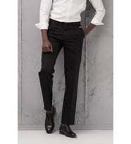 Regular Fit Pamuklu Yan Cep Klasik Yazlık Gabardin Pantolon (Siyah)