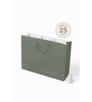 No1 25'li Minimal Seri Kraft Çanta (Yeşil)