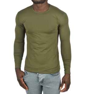 DeepSEA Erkek  Uzun Kollu Sıfır Yaka Sweat 2300423 (Haki)