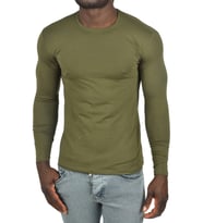 DeepSEA Erkek  Uzun Kollu Sıfır Yaka Sweat 2300423 (Haki)