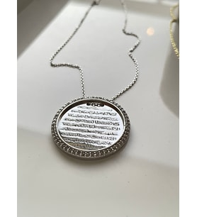 İSTEDİĞİNİZ DUAYLA KOLYE KİŞİYE ÖZEL I 925 AYAR GÜMÜŞ (Gold)