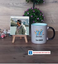 Erkek Sınıf Öğretmenine Hediye Fotoğraflı Dekoratif Taş, Kupa Bardak Beyaz Hediye Öğretmenler Günü Hediyesi (Model 9)