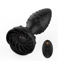 Carmine Wireless Kumandalı Gül Model Tırtıklı  Plug Vibratör (Kırmızı)