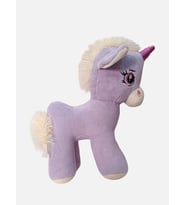 Gran Toys Peluş Boynuzlu At Pony - 40CM (Lila)