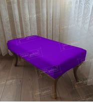 Ayak Ucu Kapı Önü Antre Düz Bench Puf Orta Sehpa Gold Ayak (110*45) (Lila)