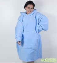 Welsoft Peluş Polar Giyilebilir Battaniye Pijama (Mavi)