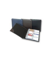 Kartvizit Albümü 8 Sıralı 384 Kartlık Business Card Album Vegan 25x26,5 cm (KAHVE)