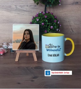 Matematik Mühendisi Fotoğraflı Dekoratif Taş, Kupa Bardak Beyaz Hediye (Model 7)
