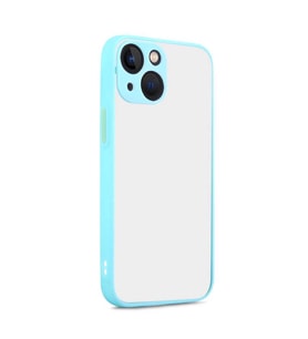 Uyumlu Model Apple iPhone 13 Mini Kılıf Kamera Korumalı Mat Kapak (Turkuaz)