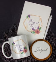 Kişiye Özel Defter Kalem Kupa Ve Bardak Altlığı Hediye Seti 103818 (Model 3)