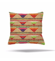 Patchwork Çiçek Desen Etnik Gizli Fermuarlı Yastık Kılıfı Kırlent Kılıfı Koltuk Yastık Kılıfı  (Çok Renkli)