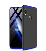 Microsonic Xiaomi Redmi Note 7 Kılıf Double Dip 360 Protective (Mavi)