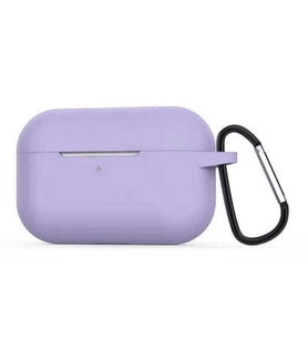 Apple Airpods Pro Uyumlu Kılıf Soft Mat Airbag Silikon (Mor)