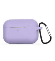 Apple Airpods Pro Uyumlu Kılıf Soft Mat Airbag Silikon (Mor)