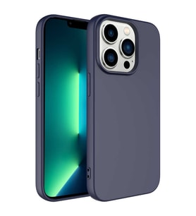 Apple iPhone 14 Pro Max Kılıf Özel Orijinal Lansman Serisi, İçi Kadife, Pürüzsüz Yumuşak ve Mat TPU Silikon (Lacivert)