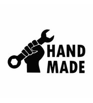 Hand Made Anahtar El Yapımı Sticker Siyah 20x15 CM (Siyah-Siyah)