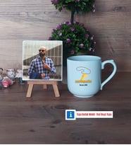 Antrenör Fotoğraflı Dekoratif Taş, Kupa Bardak Beyaz Hediye (Model 5)