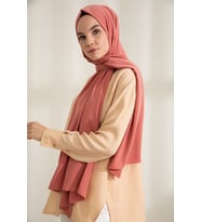 LARİSSA SCARF MEDİNE İPEĞİ ŞAL (Somon)
