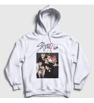 Presmono Unisex Beyaz Band Stray Kids Kapüşonlu Sweatshirt 122603tt (Beyaz)