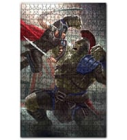 Cakapuzzle Hulk ve Thor Gladyatör Savaşı Puzzle Yapboz MDF (Ahşap) (500 Parça)