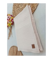 4 Kat Müslin Bebek Battaniyesi 80x90cm Çok Amaçlı Örtü Battaniye Havlu Yenidoğan Hediyelik (Sütlü Kahve)