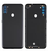Tkgz Samsung Galaxy A11 kasa Arka Pil Batarya Kapağı (Tuş Takımı) (Siyah)