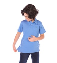 Toontoy Erkek Çocuk Polo Yaka Tişört (Saks)