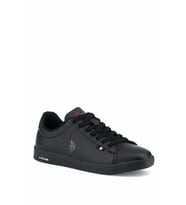 U.S. Polo Assn. Franco Günlük Unisex Sneaker Ayakkabı (Siyah-Siyah)