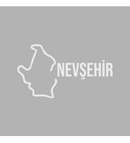 Nevşehir Harita Araba Sticker siyah 18x10 CM (Beyaz)