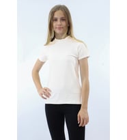 Toontoy Kız Çocuk Nakışlı Okul Tişört (Lacivert)