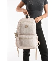 Unisex Sırt Çantası Gülük Kullanıma Uygun Büyük Boy Seyahat Çantası 43*30 Cm Okul Çantası Su İtici (Krem)