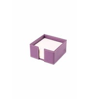Masaüstü Deri Küp Notluk Desktop Organizer Rainbow Vegan 5x10x10 cm (Lila)
