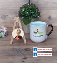 Diyetisyen Kupa Bardak Beyaz ve Fotoğraflı Ahşap Anahtarlık Hediye Diyetisyene Hediye Diyetisyenler Günü Hediyesi (Model 10)