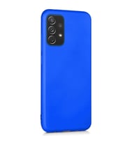 Vendas Samsung A52 Premier soft serisi yumuşak silikon kılıf + 5D Cam Ekran Koruyucu (Saks)